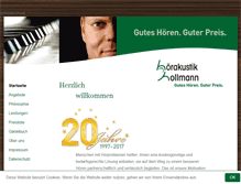Tablet Screenshot of hoerakustik-hollmann.de